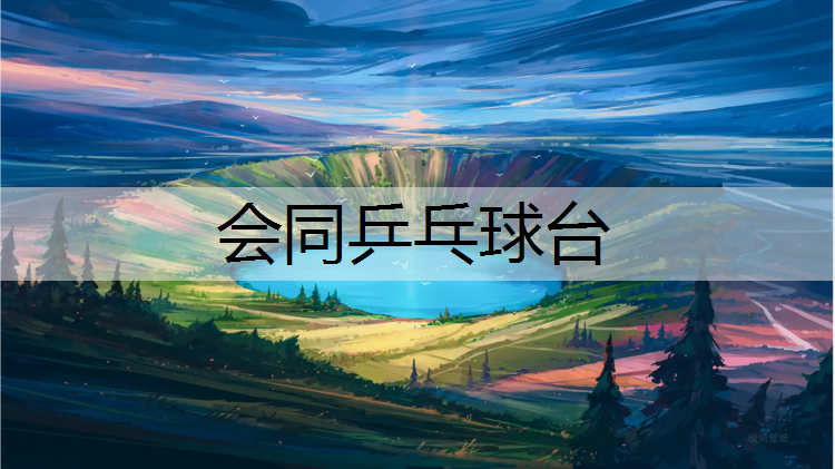 会同乒乓球台